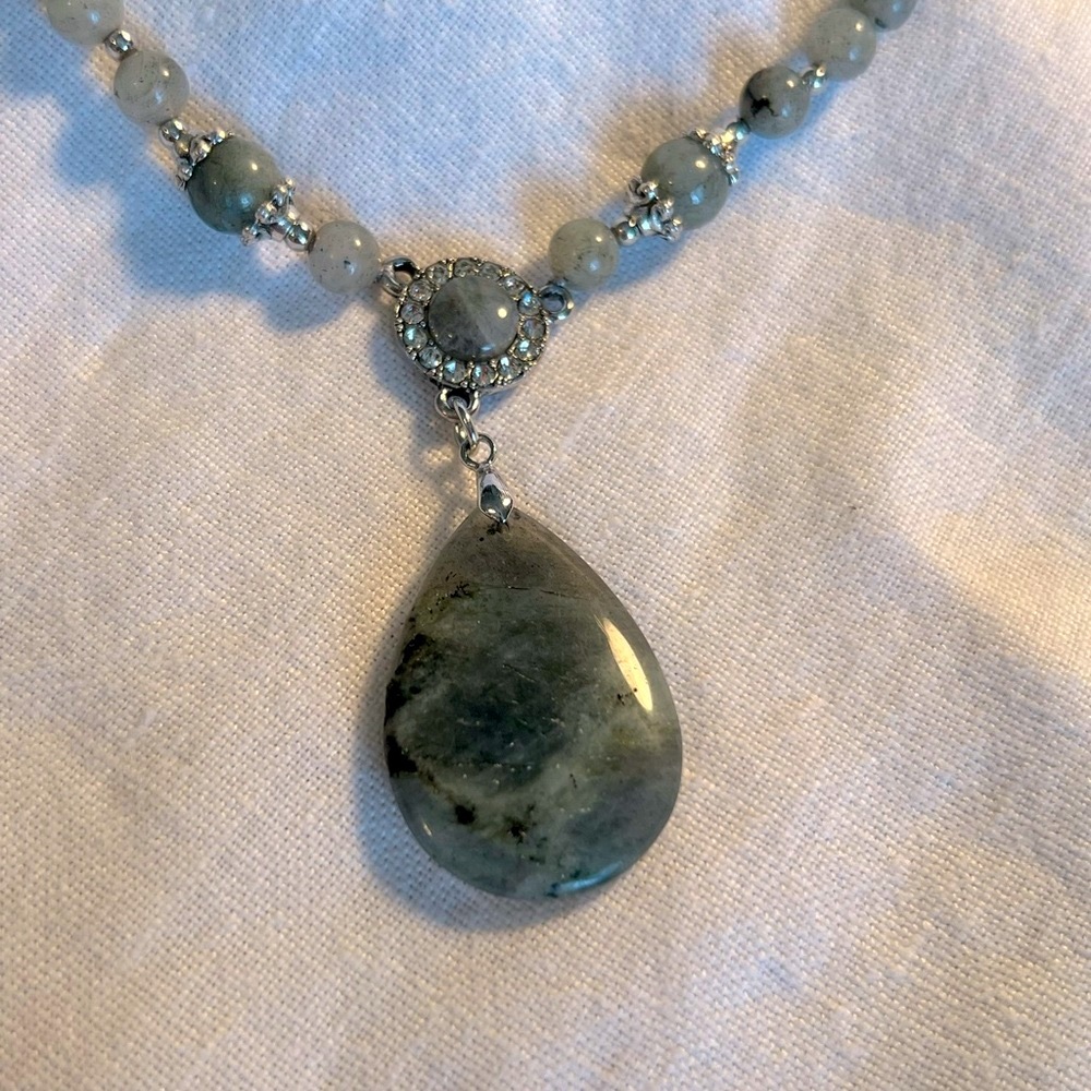 Labradorite Pear Necklace